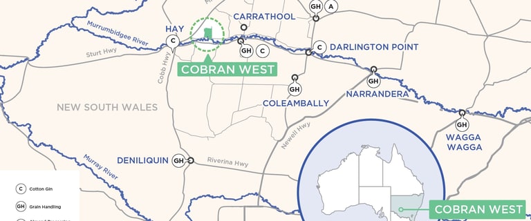 Rural / Farming commercial property for sale at Cobran West, Murrumbidgee River Road Hay NSW 2711