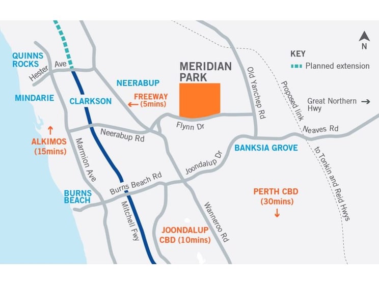 Click to view all images Lot 1021 Corner Greenwich Parade and Hemisphere Street Neerabup WA 6031 - Image 2