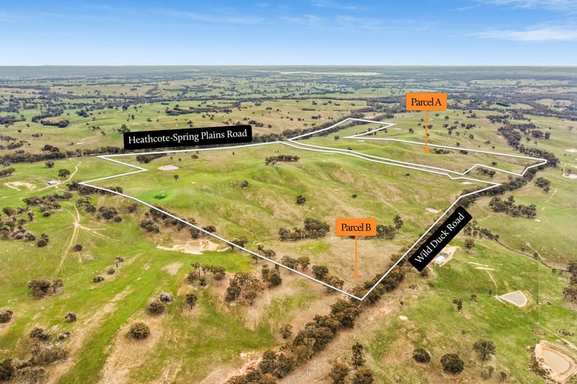 Parcels A & B Heathcote-Springs Plains & Wild Duck Roads Mia Mia VIC 3444 - Image 1