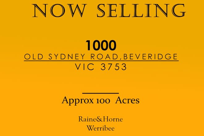 Click to view all images 1000 OLD SYDNEY ROAD Beveridge VIC 3753 - Image 1