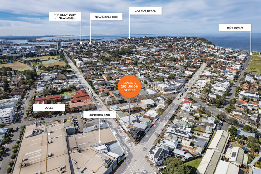 Offices commercial property for lease at Level 1/203 Union Street The Junction NSW 2291 Offices commercial property for lease at Level 1/203 Union Street The Junction NSW 2291