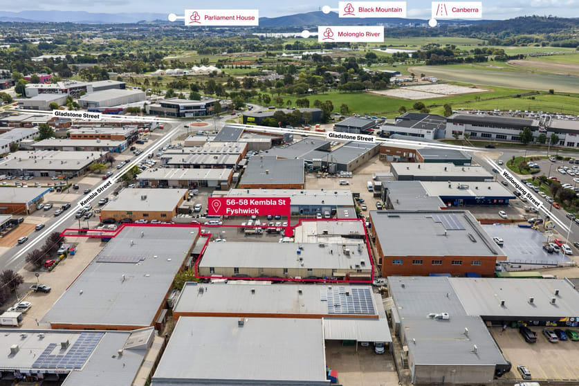 Factory, Warehouse & Industrial commercial property for sale at Whole Building/56-58 Kembla Street Fyshwick ACT 2609