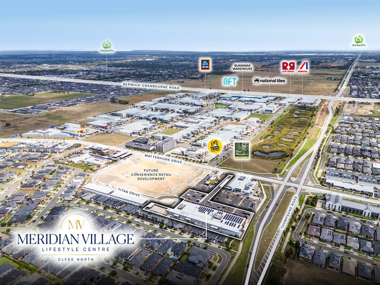 Shop & Retail commercial property for sale at Meridian Village Lif Titan Drive Clyde North VIC 3978 Shop & Retail commercial property for sale at Meridian Village Lif Titan Drive Clyde North VIC 3978