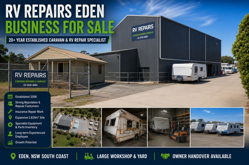 RV Repairs Eden Established 20+ Year Caravan, RV & Insurance Repair Business