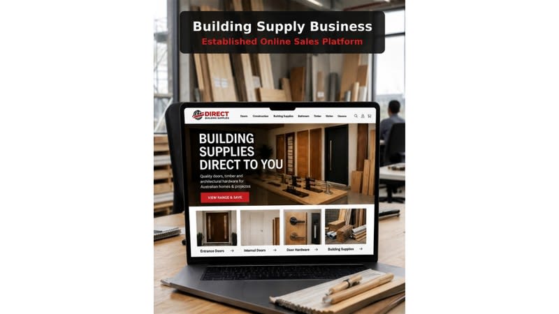 Established Online Building Supply Business | 100+ Trade Clients | Low Overheads Established Online Building Supply Business | 100+ Trade Clients | Low Overheads