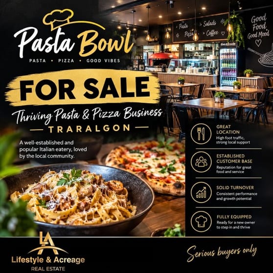 Established Pasta, Pizza & Burger Business with Strong Local Following Established Pasta, Pizza & Burger Business with Strong Local Following