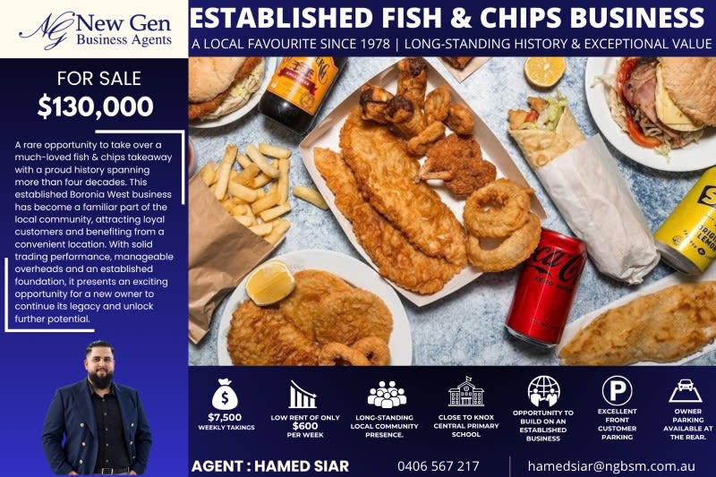 Established Fish & Chips Business| Over 50 Yeras Of Local History [2609171]