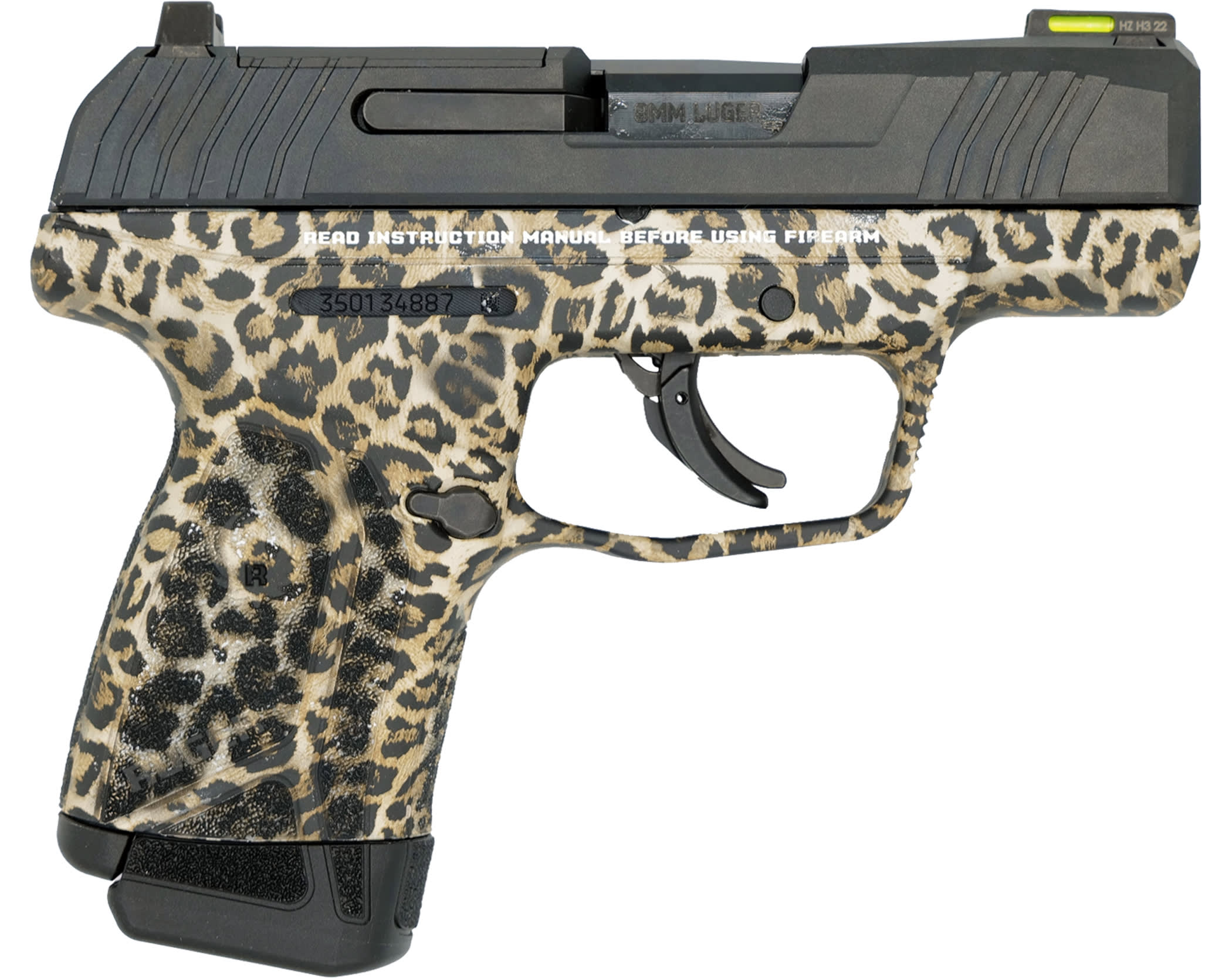 Ruger Max9 9MM Optic Ready Leopard Print 3.2" Barrel /12+1/ Semi