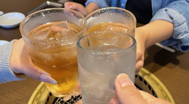 At A Yakniku Izakaya