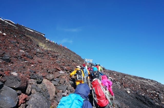 After the Opening Ceremony, Mt. Fuji Climbing Season Begins