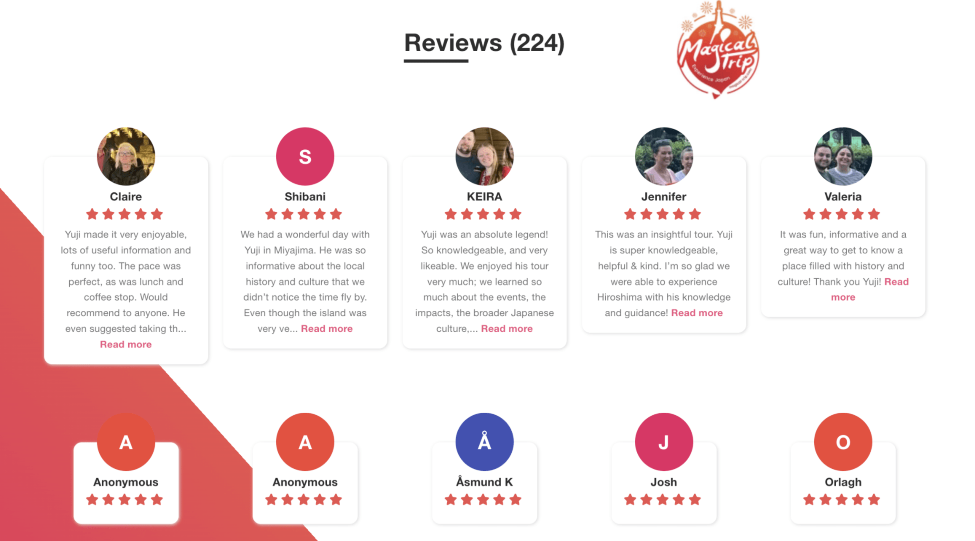 You Can Check Tour Guide Ratings, Track Records, and Voices of Past Participants in Advance