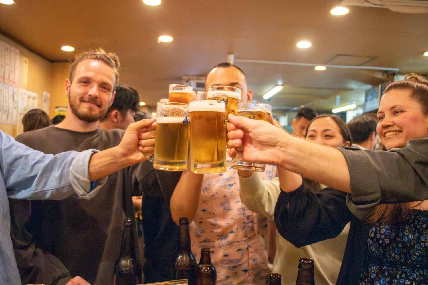 When visiting Ueno in August 2025, enjoy bar hopping with locals in the evening breeze