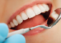 Dentist working on a smile