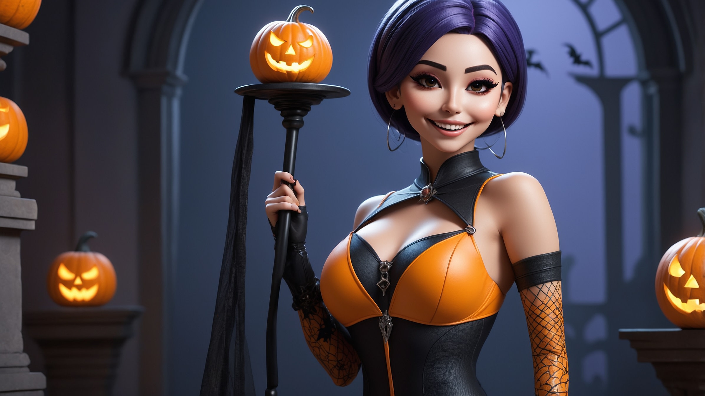 Leonardo AI | Athena Character Reference | Happy Halloween!