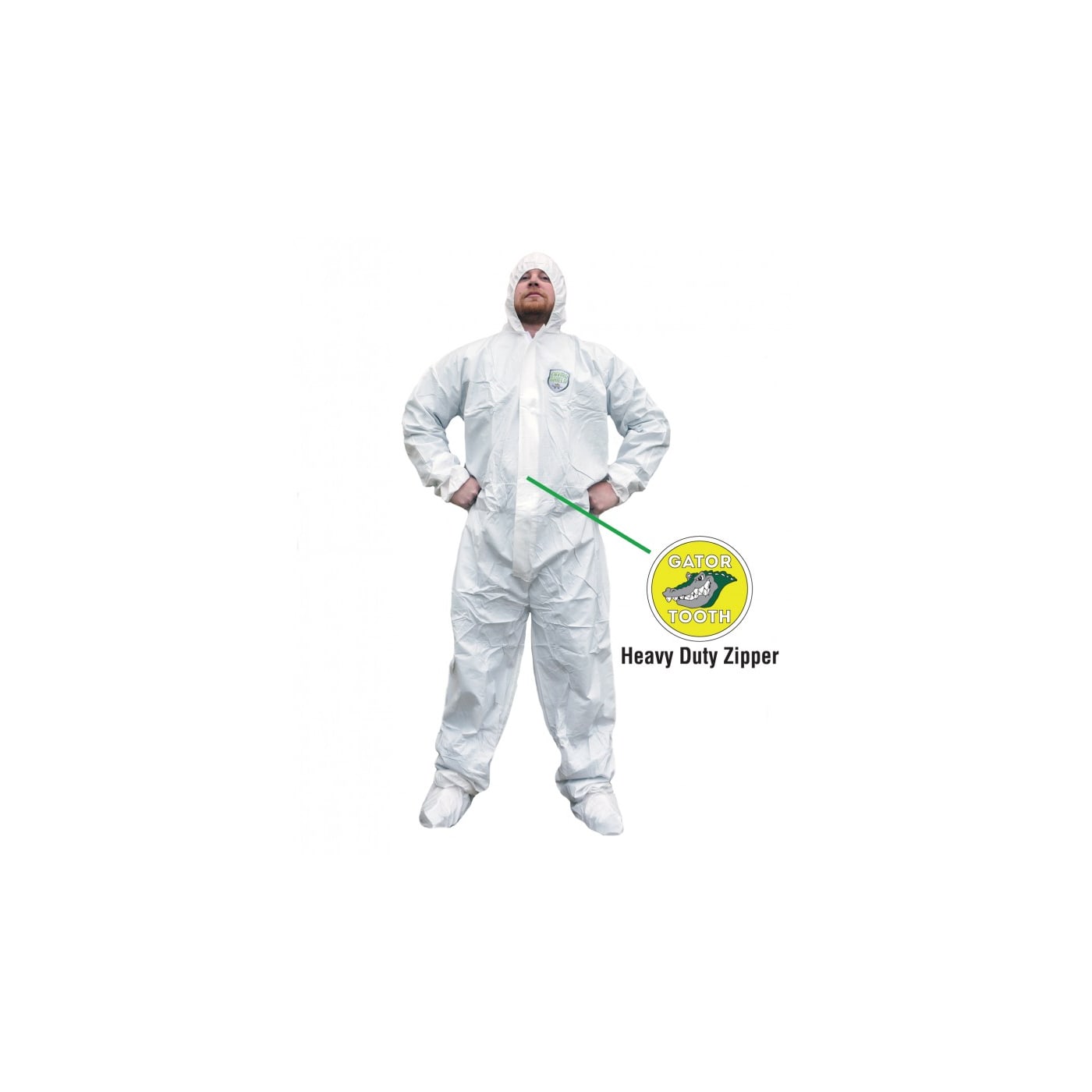 EnviroShield Coveralls With Attached Boots