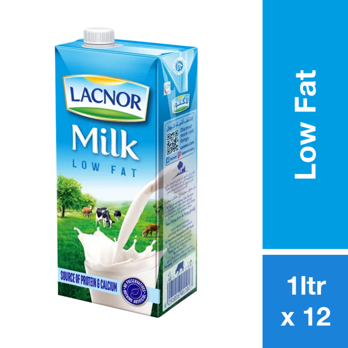 LACNOR MILK LOW FAT 1LTR