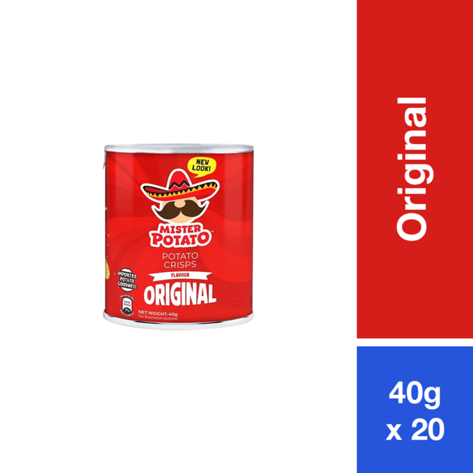 MISTER POTATO CRISPS 40G ORIGINAL