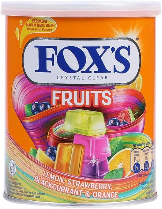 FOXS CANDY FRUITS TIN 170G