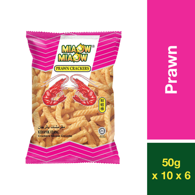 MIAOW MIAOW PRAWN CRACKERS 50G