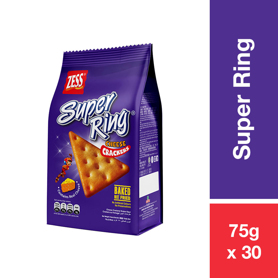 ZESS SUPER RING CHEESE CRACKER 75G