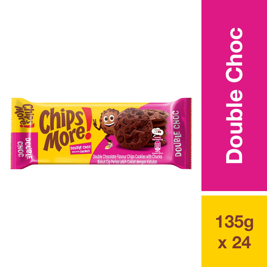 CHIPSMORE 135G DOUBLE CHOCOLATE
