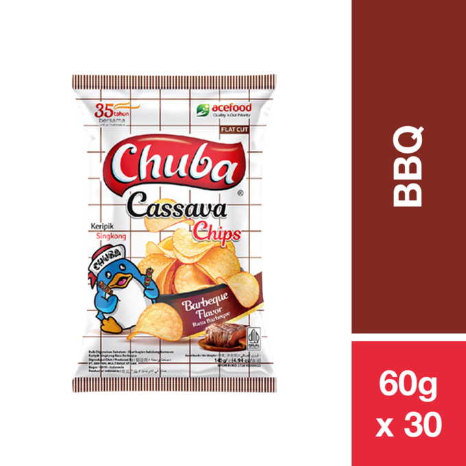 CHUBA CASSAVA CHIPS BBQ 60G