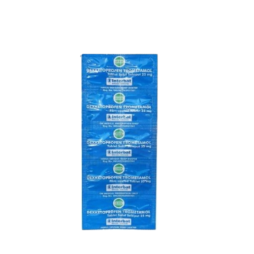 Dexketoprofen 25 Mg 10 Tablet Interbat - Manfaat, Kandungan, Dosis, dan ...