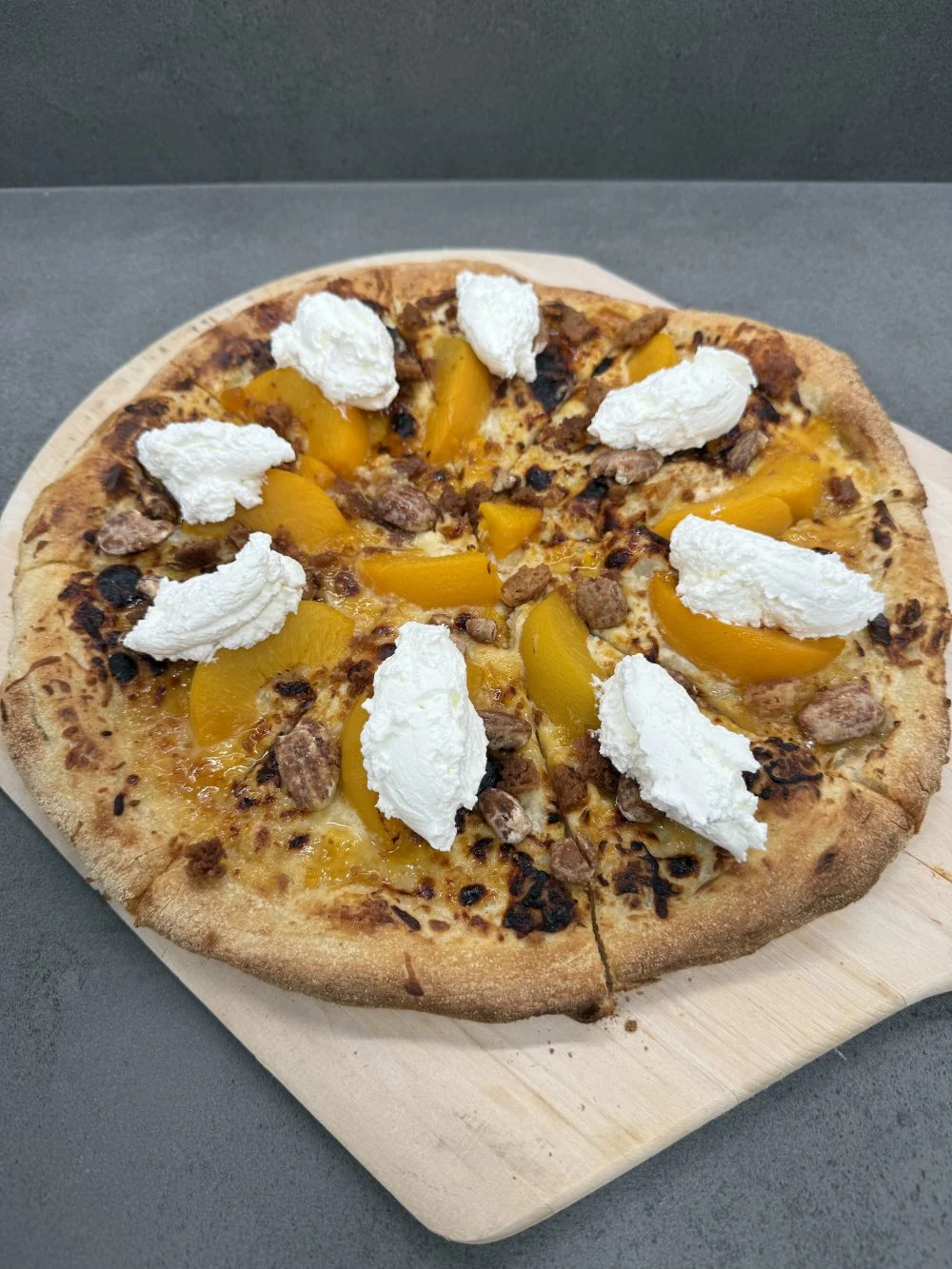 Peach Cobbler Pizza