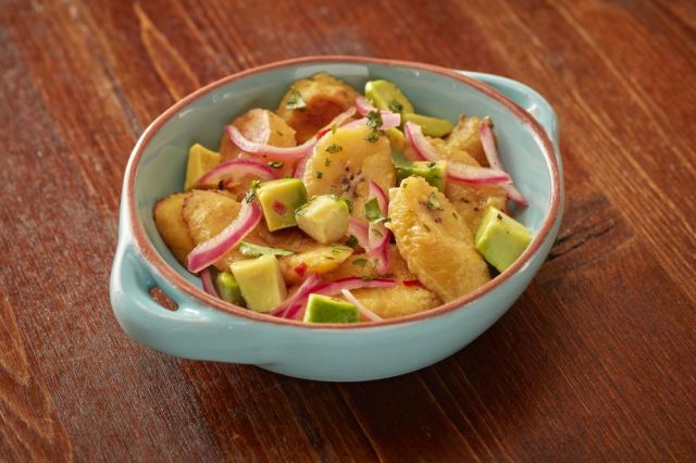 Pickled Plantain and Avocado Salad