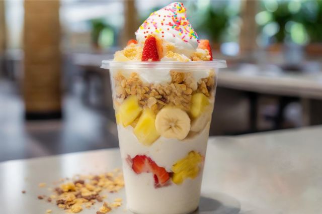 Breakfast Banana Split Parfait