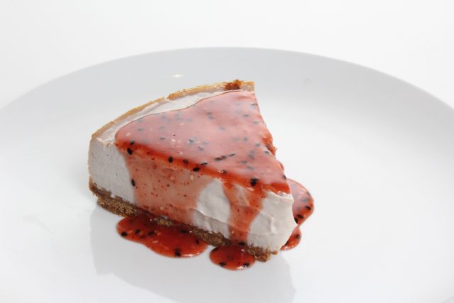 Strawberry Togarashi Tofu Cheesecake