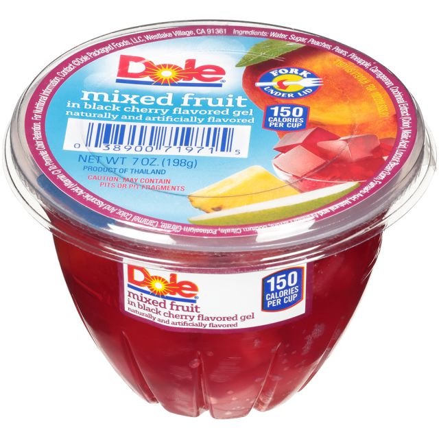 DOLE Fruit Bowls® Mixed Fruit in Black Cherry Gel 12/7oz 