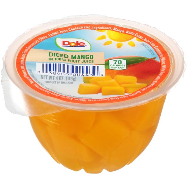 DOLE Fruit Bowls in 100% Fruit Juice Diced Mango 36/4oz