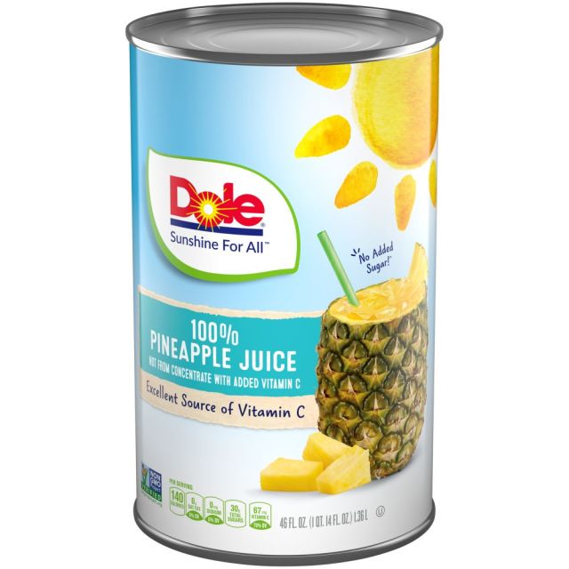 DOLE 100% Pineapple Juice 12/46oz