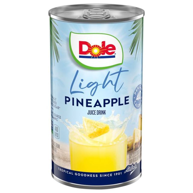 DOLE Light Pineapple Juice Drink 8/6/6oz