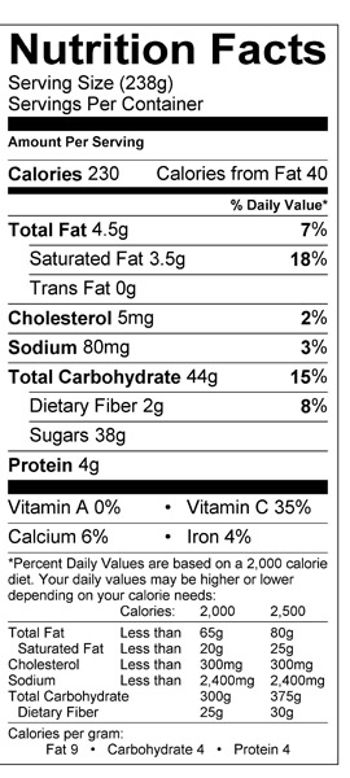 Nutrition Facts