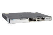 Cisco Catalyst WS-C3750X-24T-L Switch LAN Base License, Port-Side Air Intake