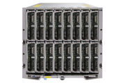 Front view of Dell PowerEdge M1000e with No Hard Drives Installed