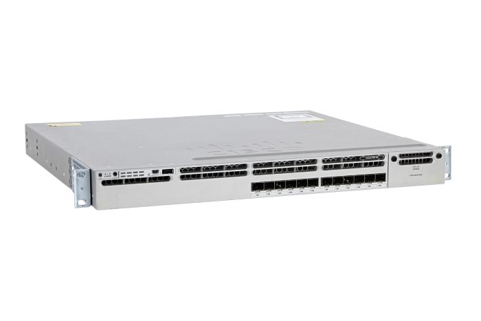 Cisco Catalyst WS-C3850-12S-S Switch IP Base License, Port-Side Air Intake