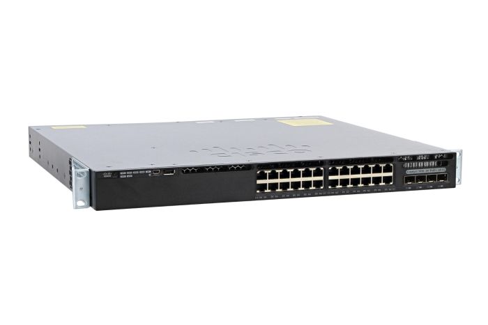 Cisco Catalyst WS-C3650-24PS-L Switch IP Services License, Port-Side Air Intake