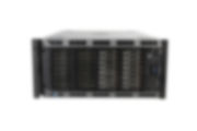 Front view of Dell PowerEdge T630 with 16 x 600GB SAS 10k 2.5" HDDs
