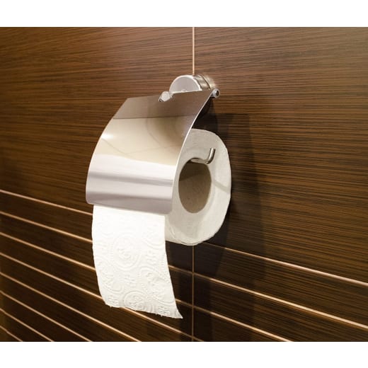 Държач за WC хартия Kapitan Modern, с капак, неръждаема стомана inox 18/10 марка AISI304