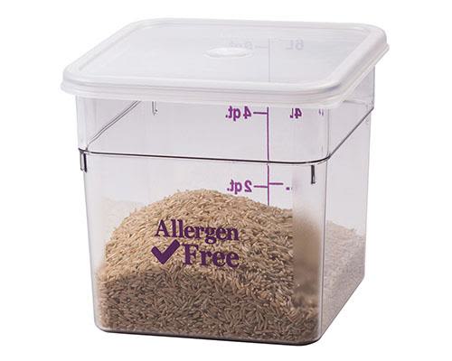Säilytysastia kulmikas Allergen-Free 1,9 L