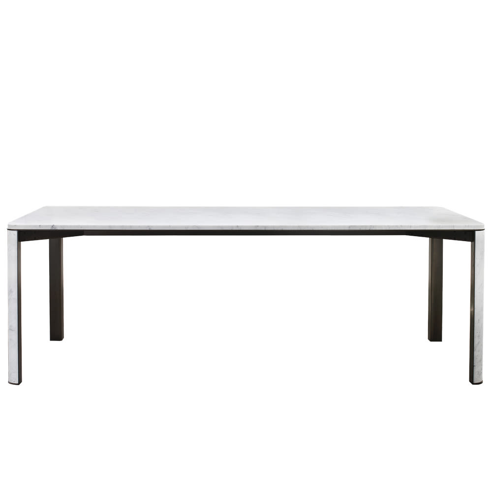 Italian White Carrara Marble Dining Table by MG12