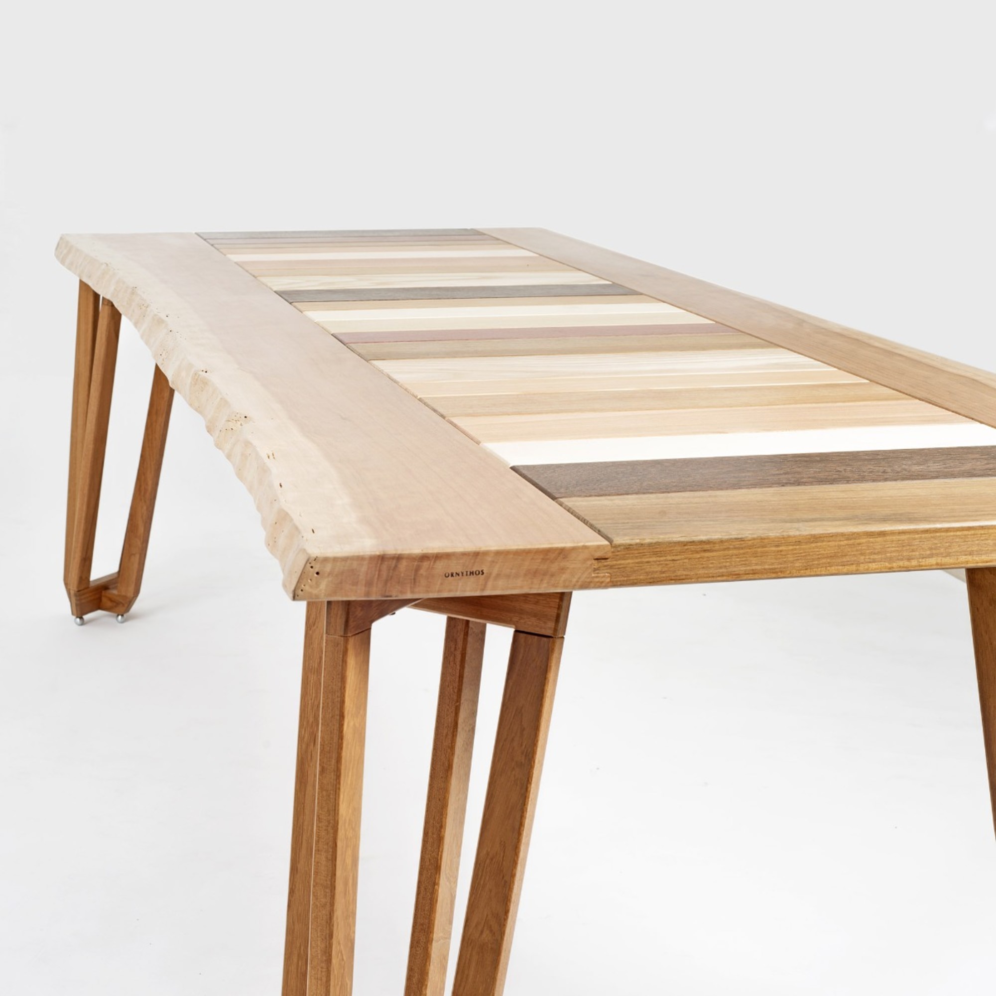 Forma Undici Wood Inlay Dining Table