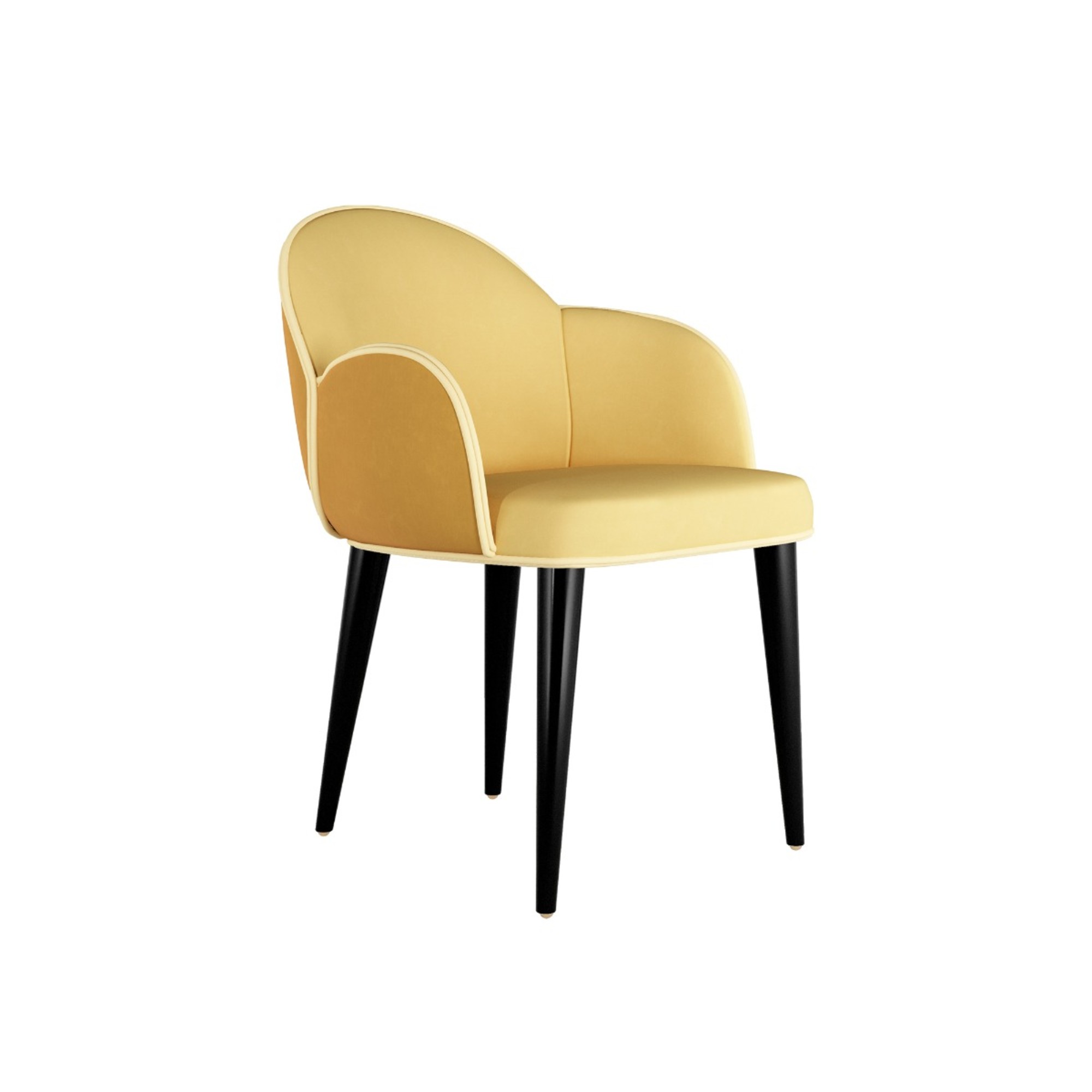 scille yellow dining chair