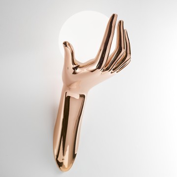 rose gold wall lamp