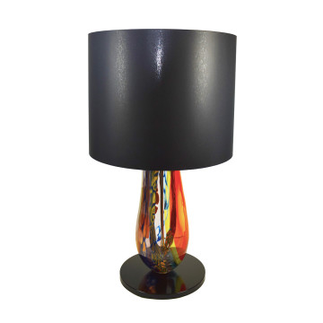 Medusa Murano Glass Table Lamp, Tortoise Glass Table Lamp