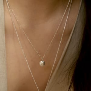 Sterling Silver Little Lion Reversible Pendant Necklace