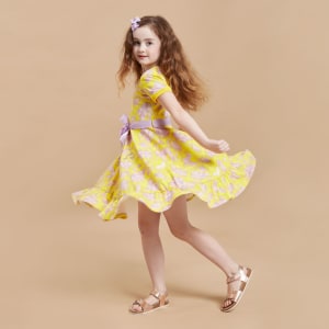 Twirly Dress (Dress only) -  Lilac Flowers, Unicorn Powers